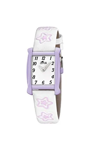 Lotus Armbanduhr 18256/4 Stern Junior Leder Weiß, 22mm