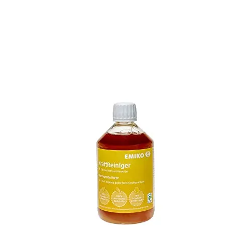EMIKO KraftReiniger 500 ml Reinigungskonzentrat mit EM | Erhöhter Anteil Waschnussextrakt, Mit Essig, Mit Alkohol, Kraftvoll