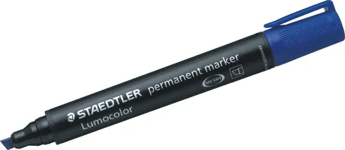STAEDTLER Permanentmarker Marker Lumocolor permanent 2-5mm blau