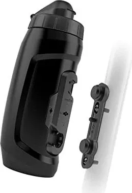 Fidlock TWIST bottle 590 + bike base (Black) - Wasserflaschen mit innovativem magnetischem Einrasten - leicht herausnehmbar durch einfaches Drehen, ideal für Radfahrer.