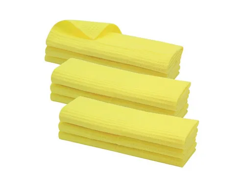 Engelland Geschirrtuch Poliertuch 9-tlg. Waffel-Pique - Geschirrtücher aus 100 % Baumwolle, extrem saugfähig und ideal für streifenfreies Trocknen von Geschirr und Glas. Mit integrierter Aufhängeschlaufe und modernem Design, perfekt für jede Küche.