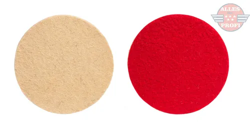 Klett Filzscheibe Polierscheibee Schleifscheibe 125mm (10mm-TAR-POL-125) 10 x