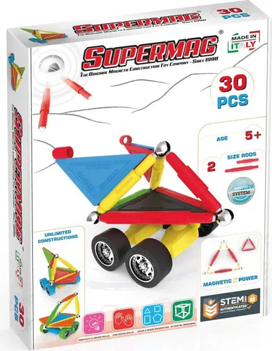 Supermag Projects Cars Magnetbaukasten, 30-teilig