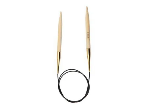 KnitPro K22244 Rundstricknadel, Bamboo, Braun, 80 cm x 2.75 mm