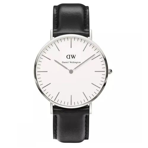 Daniel Wellington Quarzuhr Herren-Uhren Analog Quarz - Herrenuhren in klassischem Design, wasserdicht bis 3 bar, mit hochwertigem Edelstahlgehäuse und Lederarmband für stilvolle Anlässe.