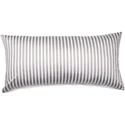 Janine Streifen-Kissenbezug 40x80 cm in grau von Janine