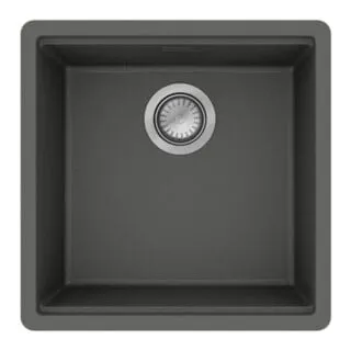 hansgrohe Einbauspüle S53 SilicaTec, 447x447mm, steingrau von Hansgrohe