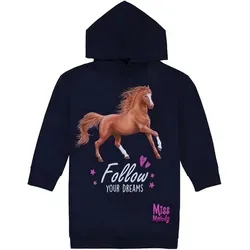 Miss Melody A-Linien-Kleid mit Kapuze – Dunkelblau von Miss Melody