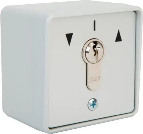geba Kunststoff Schlüsselschalter mit Aluminiumfrontblende