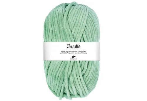 Pro Lana CHENILLE Garn Häkelwolle, 110 m (samtig weiche und stabile Chenille Wolle), 100 g