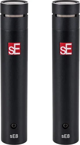 sE Electronics sE8 Stereo-Set - Mikrofone mit handgefertigten Kleinmembran-Kondensatorkapseln, ideal für professionelle Aufnahmen mit hervorragendem Frequenzgang von 20Hz – 20kHz.