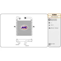 AHE Wärmetauscher 93994 für Innenraumheizung