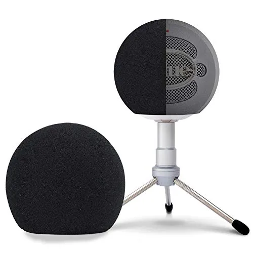 Blue Snowball Pop Filter Windschutzscheibe – Professioneller Snowball iCE Mic Foam Wind Cover Windshield Pop Filter für Aufnahmen, Rundfunk, Singen von SUNMON
