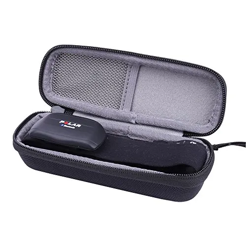 Aenllosi Hülle für Polar H10/H9 Herzfrequenz-Sensor/Wasserdichter, Schwarz | Netztasche für Kabel und Zubehör, Wasserabweisende Oberfläche für zusätzlichen Schutz, Nur Hülle ohne Gerät und Zubehör