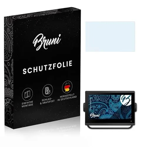 Bruni Schutzfolie kompatibel mit Garmin GPSMap 923 Folie, glasklare Displayschutzfolie (2X)