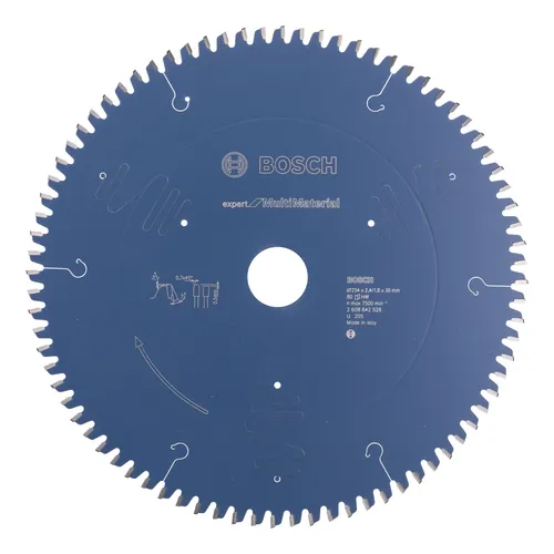 Kreissägeblatt Expert for Multi Material 254x30mm, 80 Zähne - Kreissägeblätter für exzellente Ergebnisse in Nichteisenmetallen, Aluminium, Kunststoffen und Holz. Vielseitig einsetzbar und präzise.