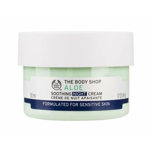 The Body Shop Aloe Soothing Night Cream 50ml - Bodylotions, 100% vegan und parabenfrei, spendet intensive Feuchtigkeit und wirkt beruhigend für die Haut über Nacht.