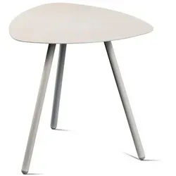 Xora Beistelltisch Grau, rund 50x50x50 cm - Eleganter Beistelltisch aus Metall in Grau mit einfachem Aufbau, perfekt für Ihr Wohnzimmer.
