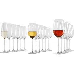 Produktbild Schott Zwiesel Gläserset Fortissimo, Klar, Glas, 18-teilig, Made in Germany, Essen & Trinken, Gläser, Gläser-Sets