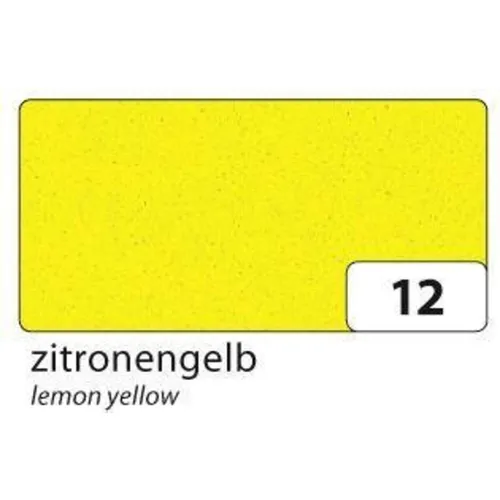 Moosgummi 2mm zitronengelb FOLIA 23512 - 29x40cm, vielseitig einsetzbar für kreative Bastelprojekte