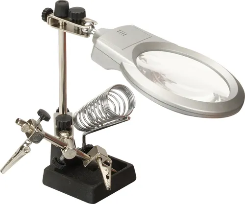 TrendLine Lötlupe 2 und 4-fach Vergrößerung mit LED-Licht