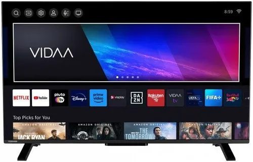 Toshiba 40LV2E63DA - 40 Zoll VIDAA Smart TV, Full HD, HDR, Triple-Tuner und Dolby Audio für ein beeindruckendes Fernseherlebnis