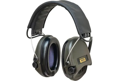 Sordin Pro-X Kapsel-Gehörschützer - 75302-X/L-S - Aktiver Gehörschutz mit 4 Modi für Jagd, Fokus, Schießen und Kommunikation. Wasserdichte Elektronik und robustes Lederband sorgen für Komfort und Langlebigkeit – ideal für Outdoor-Sportler und Jäger.