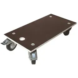 Velleman QT111 Transportroller - max. 400kg Traglast - Dübel - Robuster Transportroller mit 4 Lenkrollen für einfache Manövrierbarkeit und Traglast von bis zu 400kg.