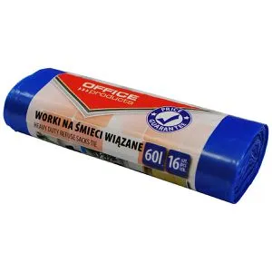 Office-Products Müllbeutel 22024329-01, 60 Liter, blau, 16 Stück