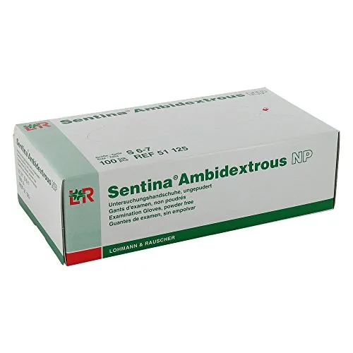 SENTINA Ambidextrous Unters.Hands.puderfr.Gr.S 100 St