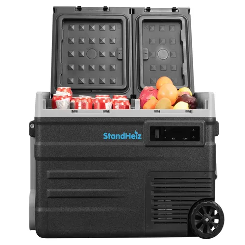 Elektrischer Kompressorkühlschrank für Autos Wohnmobile 60L 12/24/230V −20°C