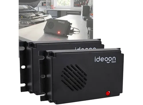 shop'n smile ideoon Ultraschall-Tierabwehr Marderschreck Auto Ultraschall – Batteriebetrieben & Hitzebeständig, 2-tlg., Marder-Vertreiber: Wirkungsbereich für ca. 40 m²