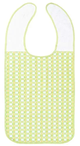 ZOLLNER Lätzchen für Erwachsene 45x90 cm, grün, wasserdicht, waschbar