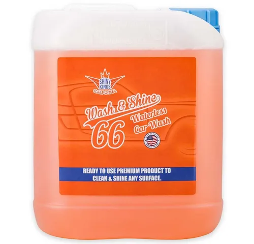 Shinykings Wash & Shine CAR - Wasserloser Schnellreiniger - Kunststoffreiniger, ideal für eine schnelle und effektive Reinigung ohne Wasser, sorgt für strahlenden Glanz und schützt die Oberfläche.