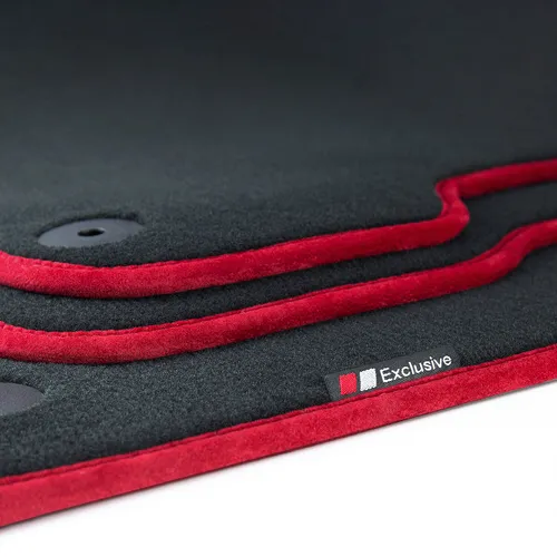 tuning-art Auto-Fußmatten LX304 für Porsche 911 991 (2011-2016) - Luxus Auto Fußmatten Set, passgenau und aus hochwertigem Velours gefertigt, übertrifft Erstausrüster-Qualität mit einzigartiger Alcantara Einfassung und exklusiver Verarbeitung für maximalen Komfort und Langlebigkeit.