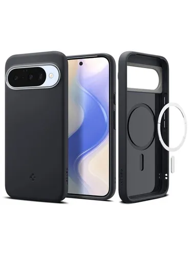 Spigen Handyhülle für Google Pixel 10 Pro und Pixel 10 - Schwarz/Grau - Taschen & Schutzhüllen: Heavy Duty Schutzhülle, robust und schocksicher, idealer Schutz für Ihr Google Pixel 10 Pro oder 10.