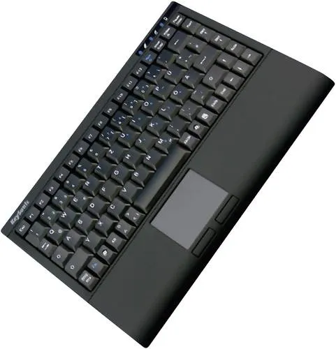KEYSON ACK540U+ Mini-Tastatur mit Touchpad - Mini-Tastatur mit integriertem Smart-Touchpad und leiser Soft-Touch-Membrantechnologie, ideal für platzsparende Anwendungen und moderne Arbeitsumgebungen.