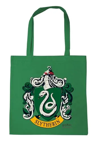 Logoshirt® Harry Potter I Slytherin I Logo I Baumwolltasche I grün I Lizenziertes Originaldesign