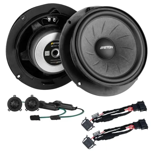 Mediadox Front Auto 2-Wege Lautsprecher Komponenten System von Eton (UG-VAG150 / UG-VW28-T6.1) kompatibel mit VW T6.1 ab 2019