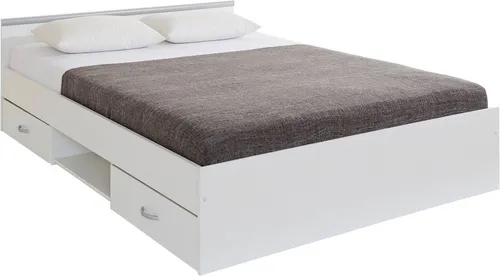 Parisot Funktionsbett Stauraumbett - TOPSELLER in Weiß - Kinderzimmermöbel mit pflegeleichter Oberfläche und extra Stauraum durch 2 Schubkästen, ideal für platzsparende Lösungen im Kinderzimmer.