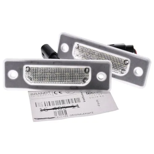 BRANDT AUTOMOTIVE Kennzeichenleuchten LED kompatibel mit Bmw 7er E32 5er E34 auch M5 Limousine Alpina B10 Kennzeichenbeleuchtung