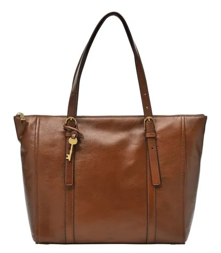 Fossil Carlie Eco Leder Shopper – Stilvoll und nachhaltig in braun von Fossil