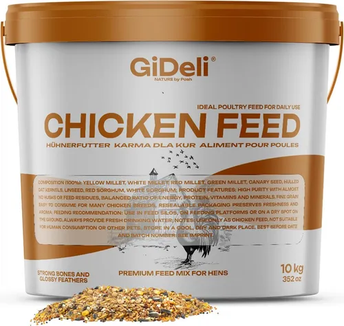 Hühnerfutter 10kg Legemehl Alleinfutter Legeleistung Gentechnikfrei GiDeli