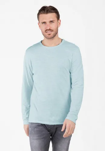 Key Largo Langarmshirt Cheese im Vintage Look, 3XL - Klassisches Langarmshirt aus 100% Baumwolle in glacier blue. Slim Fit für eine moderne Passform, ideal für den täglichen Einsatz. Maschinenwaschbar und angenehm zu tragen.