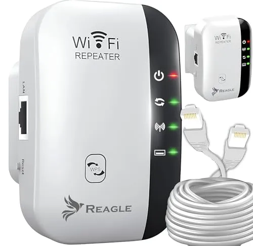 Reagle WiFi Repeater 300 Mbps – 3-in-1 WLAN Verstärker