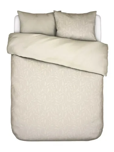 Essenza Bettwäsche Willow, 3-teilig, Baumwolle mit Blattmuster in Beige - Moderne 3-teilige Bettwäsche aus 100% Baumwolle, mit Wendefunktion und Reißverschluss. Ideal für stilvolle Schlafzimmer und gemütliche Nächte.