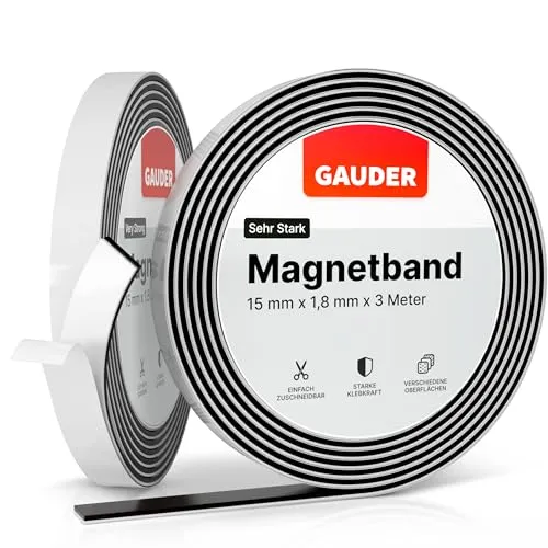 Produktbild GAUDER Magnetband selbstklebend stark