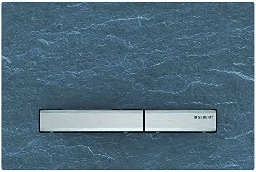 Geberit 115788JM2 Betätigungsplatte, Chrom/Schiefer Mustang