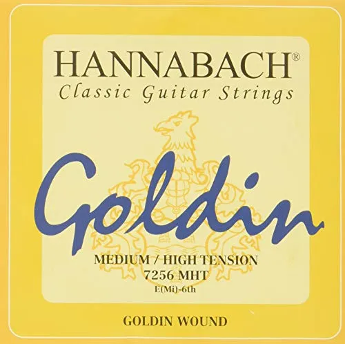 Hannabach Klassikgitarrensaiten Serie 725 Medium/High Tension Goldin - E6 - 7256MHT