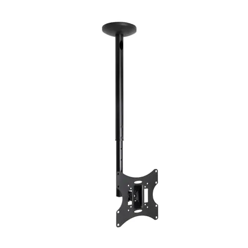TOOQ LPCE2301TSLI-B Deckenhalterung 180° drehbar für Bildschirme von 23 bis 42 Zoll, Schwarz
